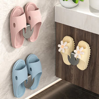 Space-Saving Wall Hanging Bathroom Slipper Rack & Shoe Organizer 3