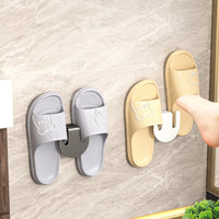 Space-Saving Wall Hanging Bathroom Slipper Rack & Shoe Organizer 4