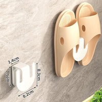 Space-Saving Wall Hanging Bathroom Slipper Rack & Shoe Organizer 6