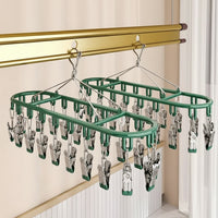 Stainless Steel Clothes Drying Rack with Windproof Hook - Space-Saving Laundry Rack 1