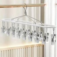 Stainless Steel Clothes Drying Rack with Windproof Hook - Space-Saving Laundry Rack 2