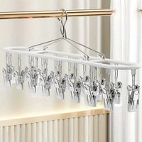 Stainless Steel Clothes Drying Rack with Windproof Hook - Space-Saving Laundry Rack 6