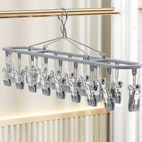 Stainless Steel Clothes Drying Rack with Windproof Hook - Space-Saving Laundry Rack 7