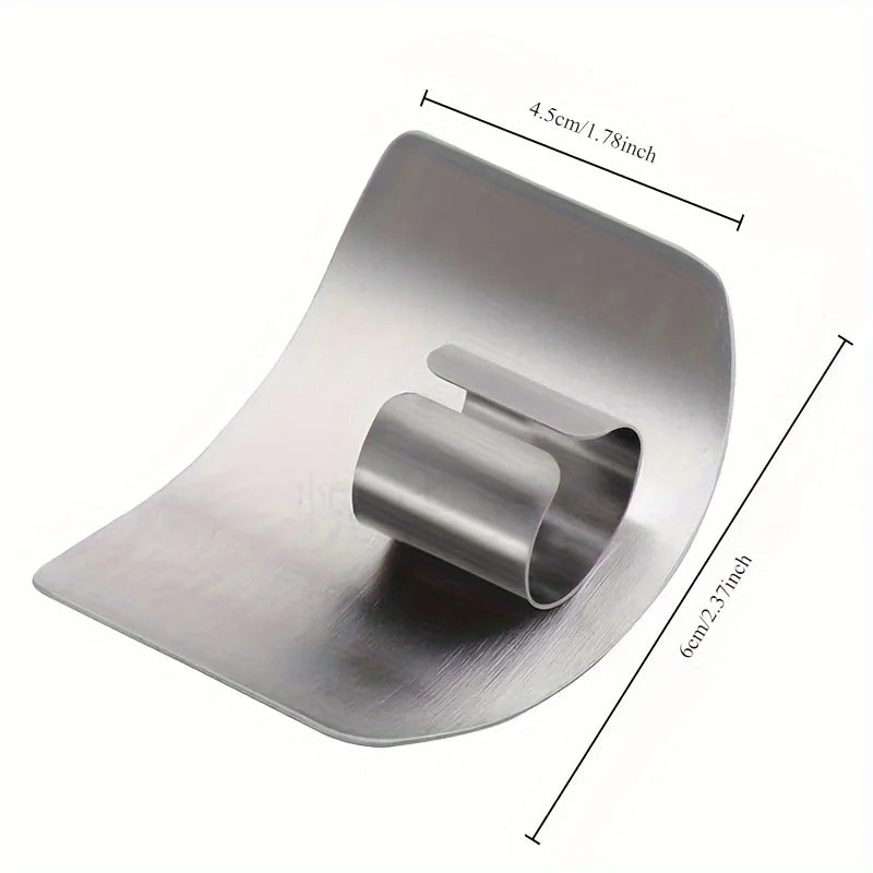 Stainless Steel Finger Guard - Kitchen Safety Tool for Slicing & Chopping 2