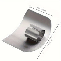 Stainless Steel Finger Guard - Kitchen Safety Tool for Slicing & Chopping 2
