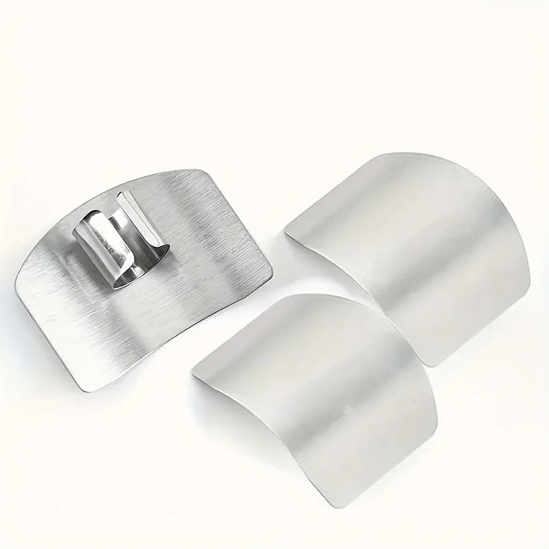 Stainless Steel Finger Guard - Kitchen Safety Tool for Slicing & Chopping 3