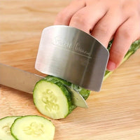 Stainless Steel Finger Guard - Kitchen Safety Tool for Slicing & Chopping 4