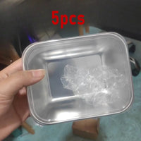 Stainless Steel Food Storage Containers Set - Airtight Meal Prep Lunch Boxes 5
