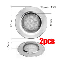 Stainless Steel Kitchen Sink Strainer - Durable Drain Filter for Clogs 20