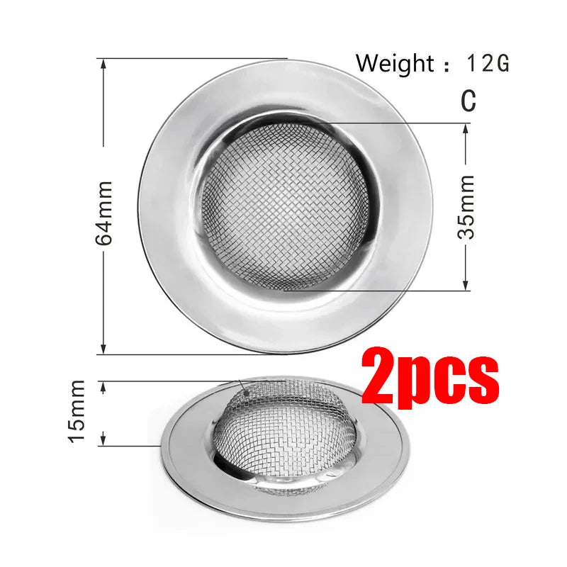 Stainless Steel Kitchen Sink Strainer - Durable Drain Filter for Clogs 24