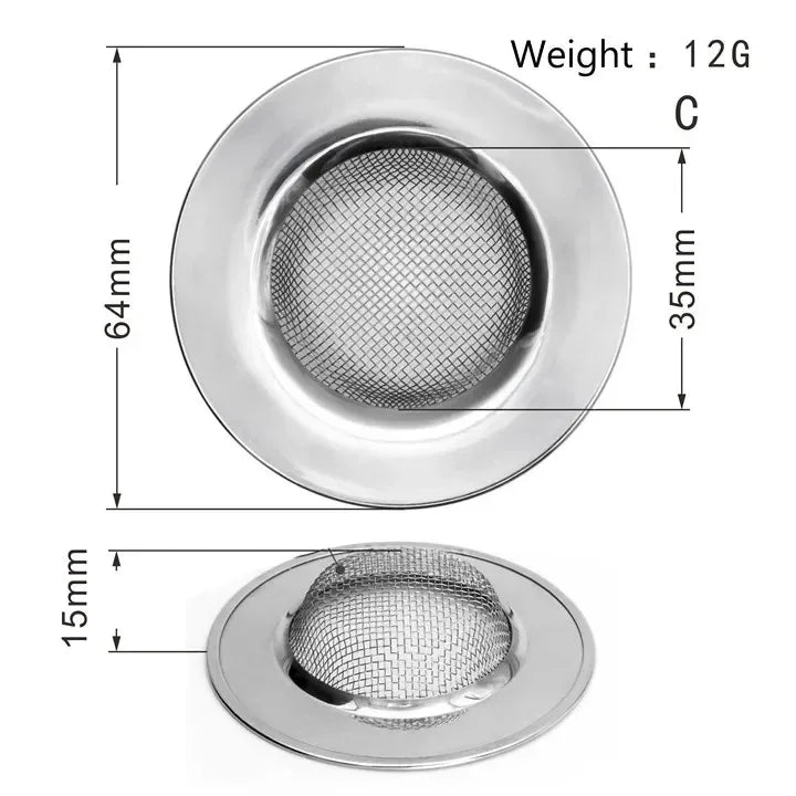 Stainless Steel Kitchen Sink Strainer - Durable Drain Filter for Clogs 25
