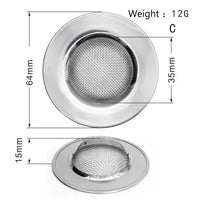 Stainless Steel Kitchen Sink Strainer - Durable Drain Filter for Clogs 25