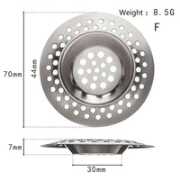Stainless Steel Kitchen Sink Strainer - Durable Drain Filter for Clogs 26
