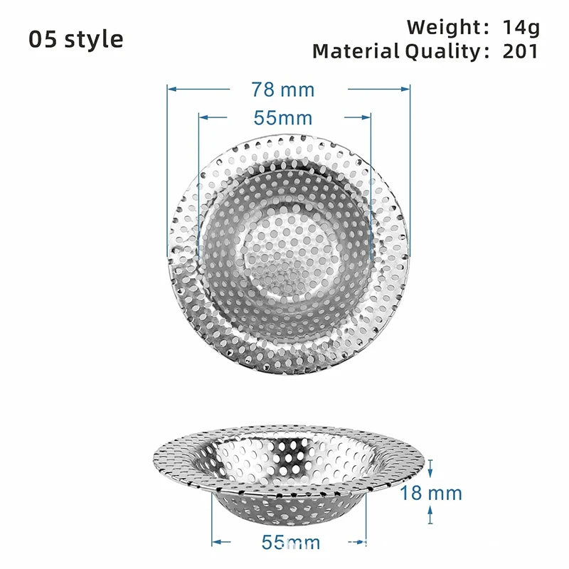 Stainless Steel Kitchen Sink Strainer - Durable Drain Filter for Clogs 27