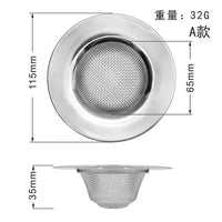 Stainless Steel Kitchen Sink Strainer - Durable Drain Filter for Clogs 6