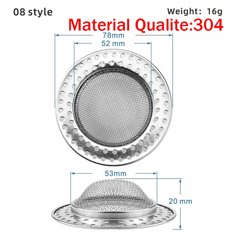 Stainless Steel Kitchen Sink Strainer - Durable Drain Filter for Clogs 7