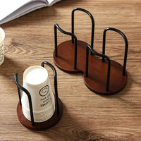 Stylish Bamboo Cup Holder Stand - Space-Efficient Organizer for Mugs 2