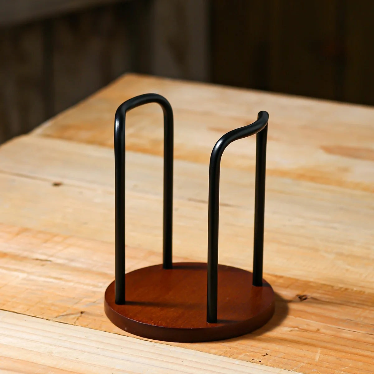 Stylish Bamboo Cup Holder Stand - Space-Efficient Organizer for Mugs 6