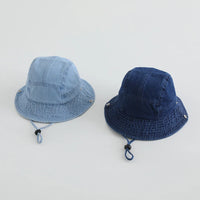 Stylish Kids Washed Denim Bucket Hat - Comfortable Sun Protection for Ages 1-7 5