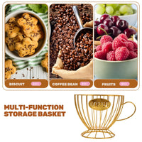 Stylish Metal Coffee Pod Holder - Large Capacity K Cup Storage Organizer 3