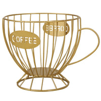 Stylish Metal Coffee Pod Holder - Large Capacity K Cup Storage Organizer 6