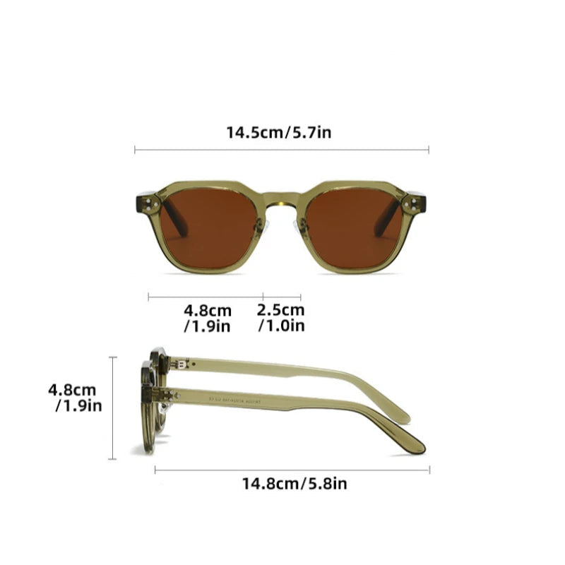 Stylish Retro Polarized Sunglasses for Men & Women - Ultralight TR90 Frame 5
