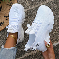 Stylish Women's Casual Knit Sneakers - Breathable & Lightweight Walking Shoes 0