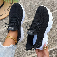 Stylish Women's Casual Knit Sneakers - Breathable & Lightweight Walking Shoes 2