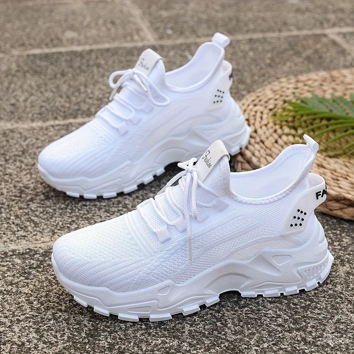 Stylish Women's Casual Knit Sneakers - Breathable & Lightweight Walking Shoes 5
