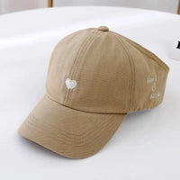 Summer Sunshade Baseball Cap for Kids - Embroidered Heart Design, Lightweight & Breathable, Perfect for Ages 5-10 10
