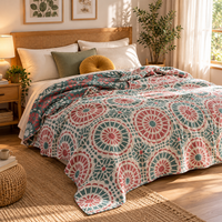 TILEVORA – Reversible Quilted Blanket for Elegant Bedroom Decor