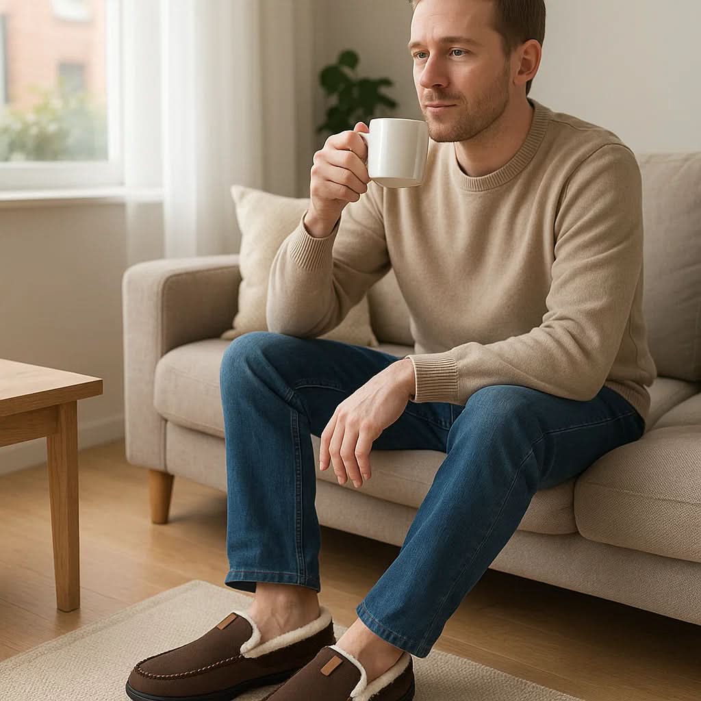 TERRAWOOL – Warm Men's Slip-On Shoes Made of Man-Made Wool 1