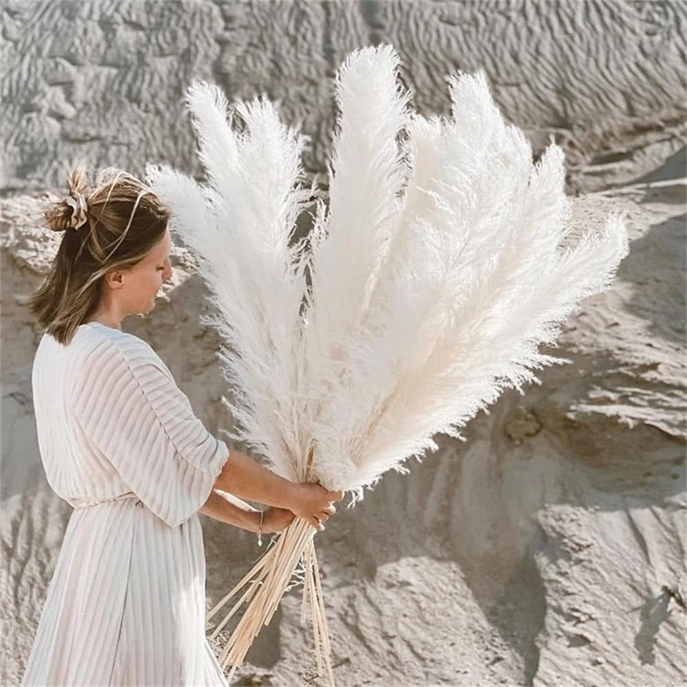 PLUMETABLE – Dried Pampas Grass Bouquet for Elegant Table Styling