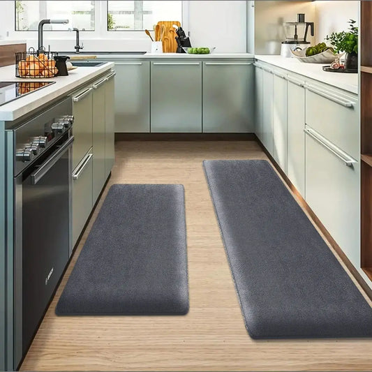 Thickened Non-Slip Kitchen Mat - Absorbent Flannel Floor Rug for Comfort 0