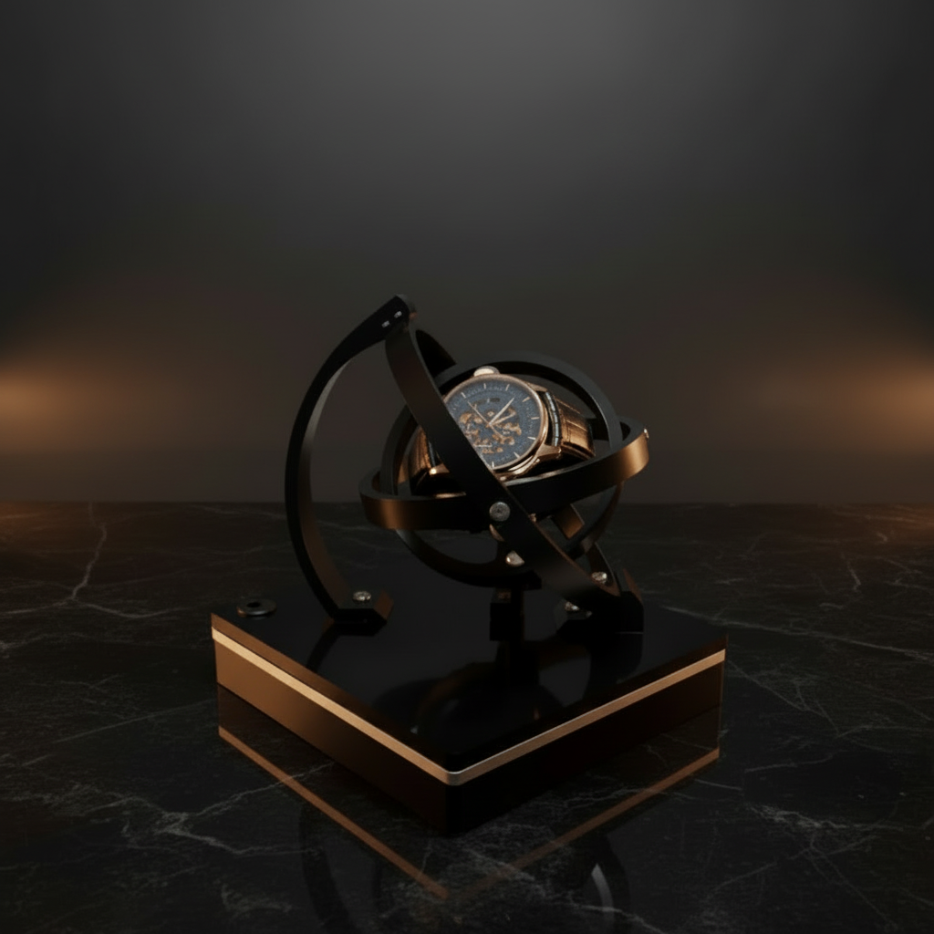 Timekeeper - Automatic Watch Winder Box with Quiet Motor & Luxurious Design 0
