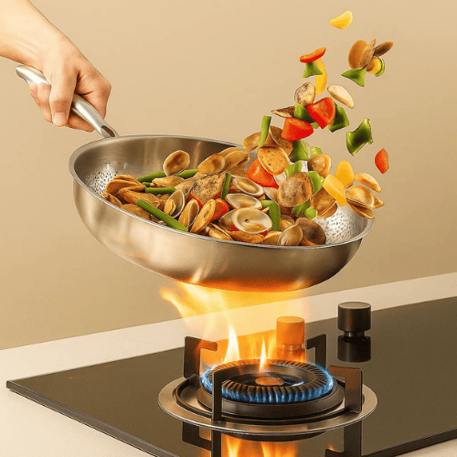 TitanForge - Best Titanium Frying Pan, Scratch-Resistant, Quick Heating 4