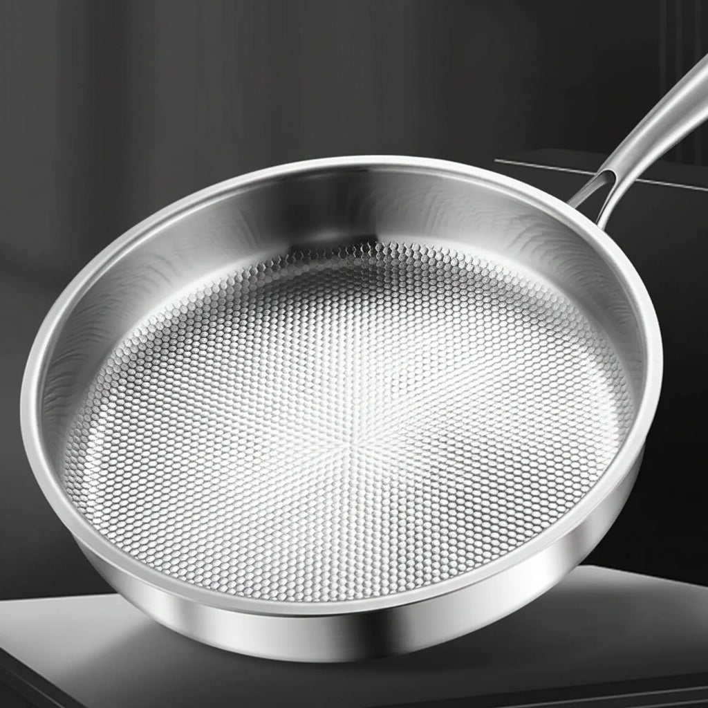 Titanium Alloy Nonstick Frying Pan with Lid - Best Non Stick Pan for Induction Cooking 3
