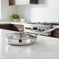 Titanium Alloy Nonstick Frying Pan with Lid - Best Non Stick Pan for Induction Cooking 6