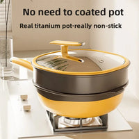 Titanium Ceramic Nonstick Frying Pan - Best Non Stick Pan for Smokeless Cooking 2