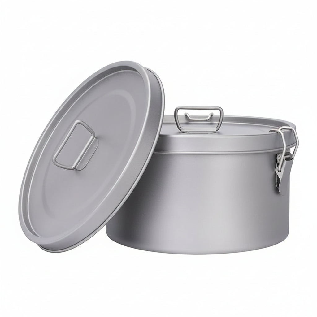 Titanium Food Storage Container with Dual Lids - Versatile Meal Prep Solution 0