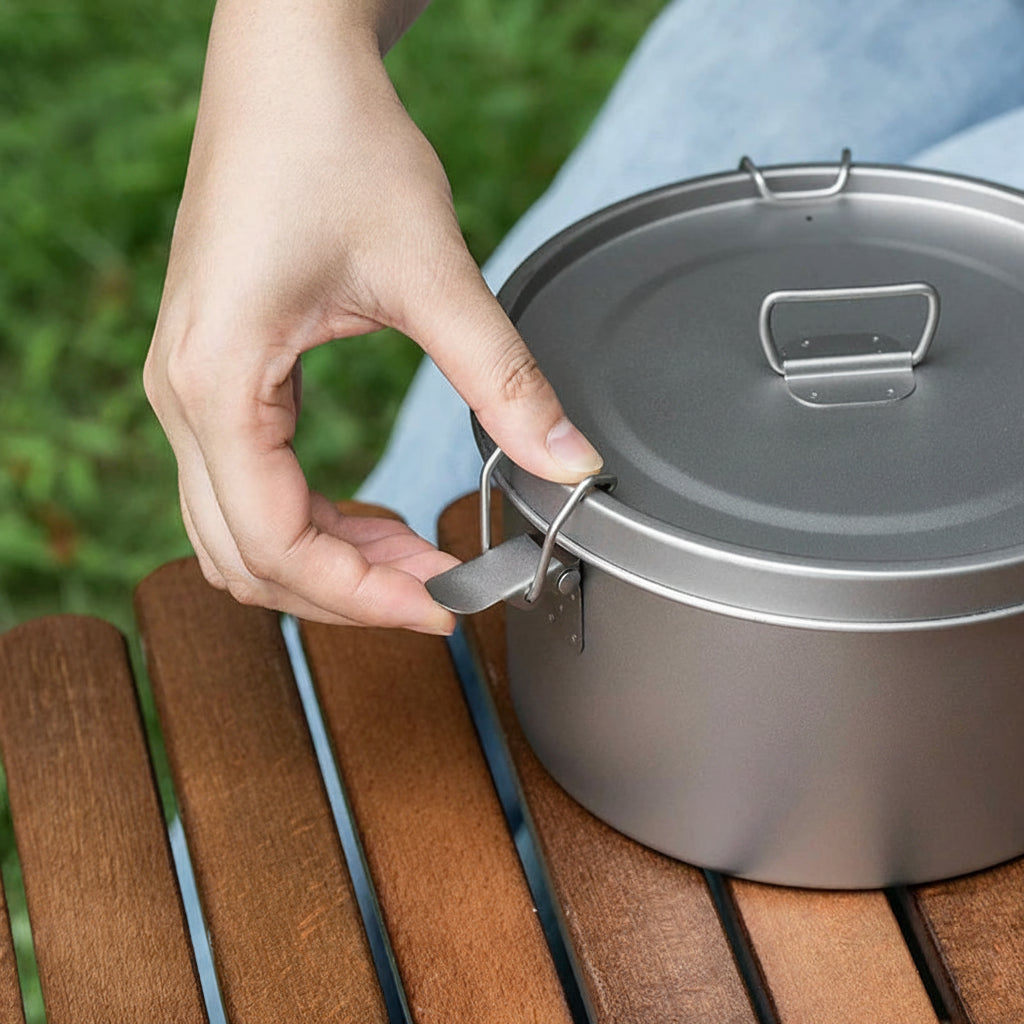 Titanium Food Storage Container with Dual Lids - Versatile Meal Prep Solution 4