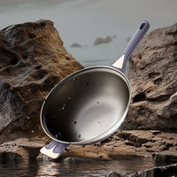 Titanium Non-Stick Stir Fry Pan - Multifunctional Skillet with Micro Pressure Technology 2