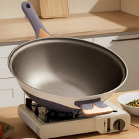 Titanium Non-Stick Stir Fry Pan - Multifunctional Skillet with Micro Pressure Technology 3