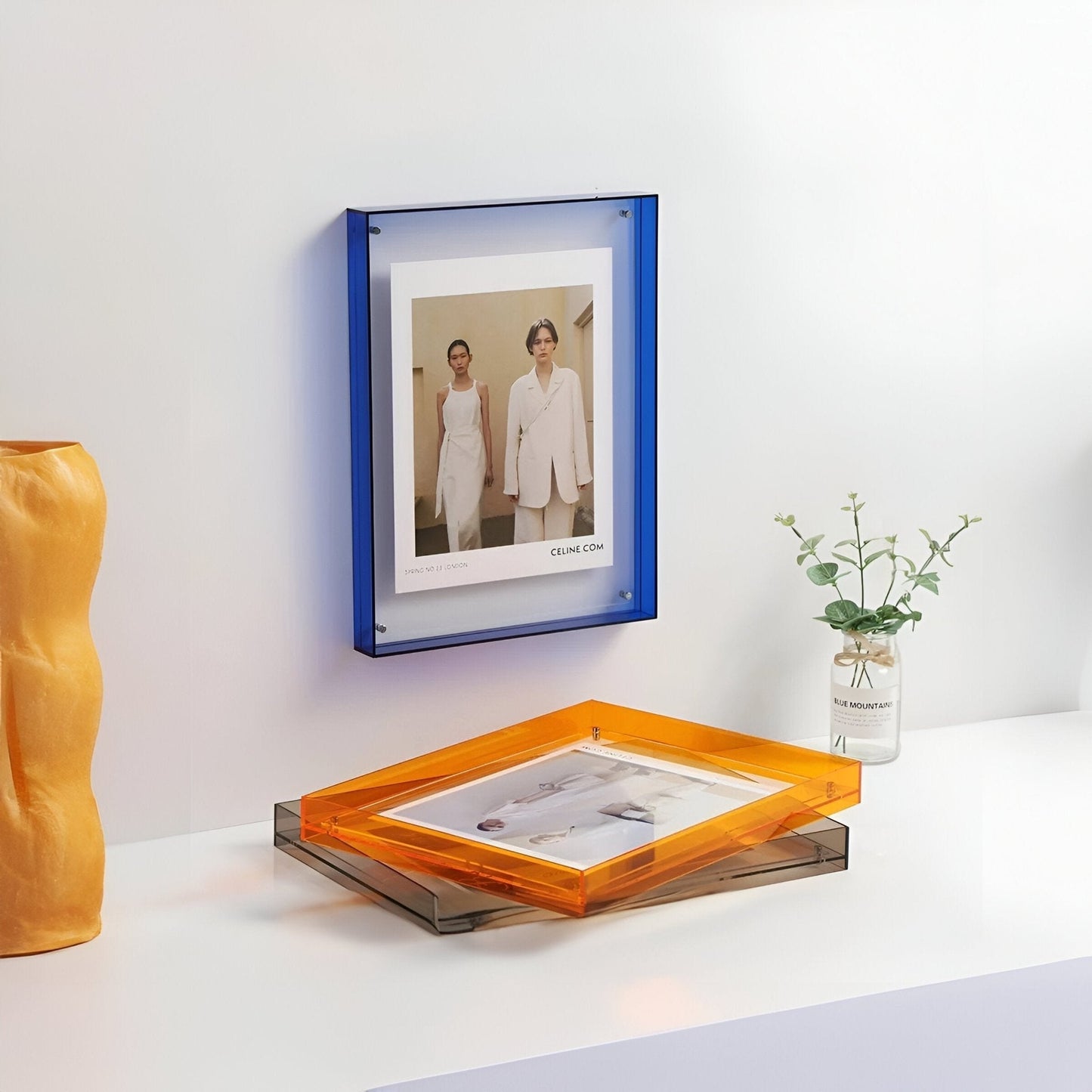 Transparent Acrylic Photo Frame - Modern Minimalist Design for Pictures 2