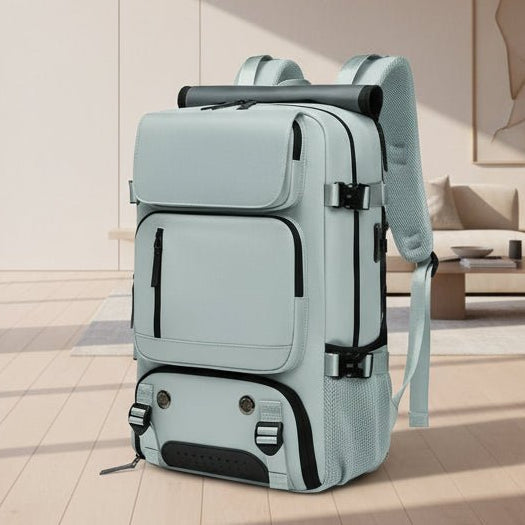 TravelMax - Large Waterproof Travel Backpack with USB Charging Port 1