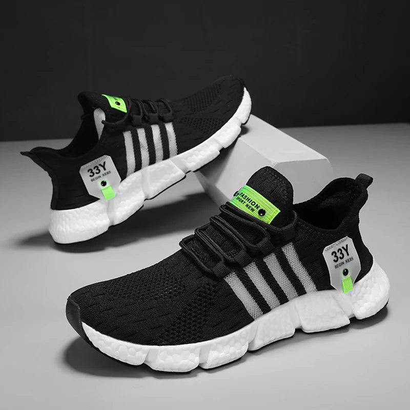 Trendy Lightweight Breathable Mesh Sneakers for Men - Plus Size Walking & Tennis Shoes 6