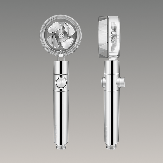 Turbo Rain Shower Head - High Pressure, Adjustable Spray, Water-Saving Design 0