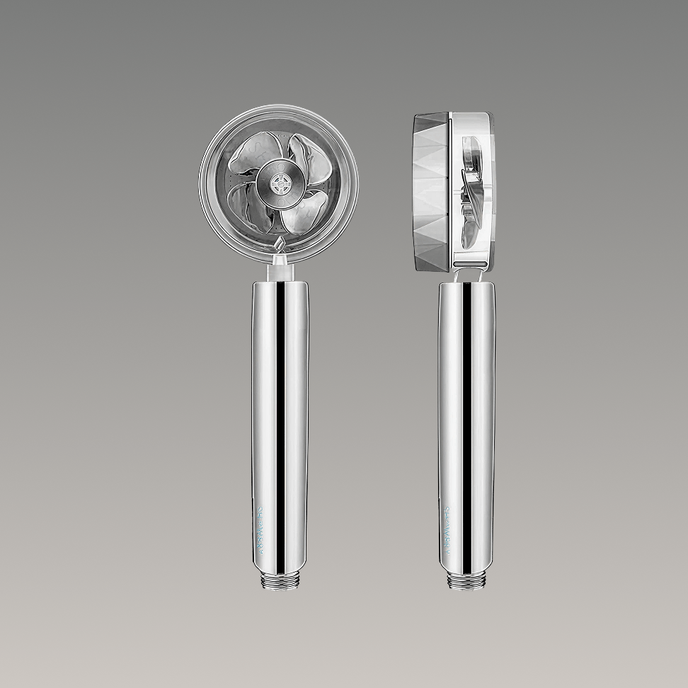 Turbo Rain Shower Head - High Pressure, Adjustable Spray, Water-Saving Design 9