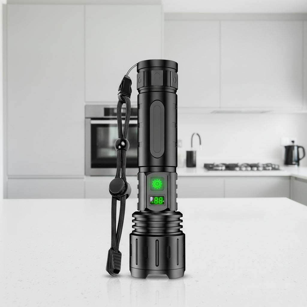 UltraBeam - Rechargeable LED Flashlight with USB-C Charging & 20-Hour Battery 0