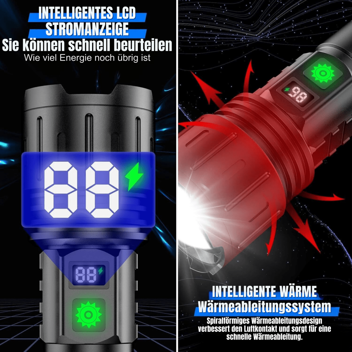 UltraBeam - Rechargeable LED Flashlight with USB-C Charging & 20-Hour Battery 4